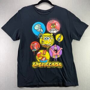 Nickelodeon SpongeBob SquarePants Graffiti Style Graphic T-Shirt Men’s Size L